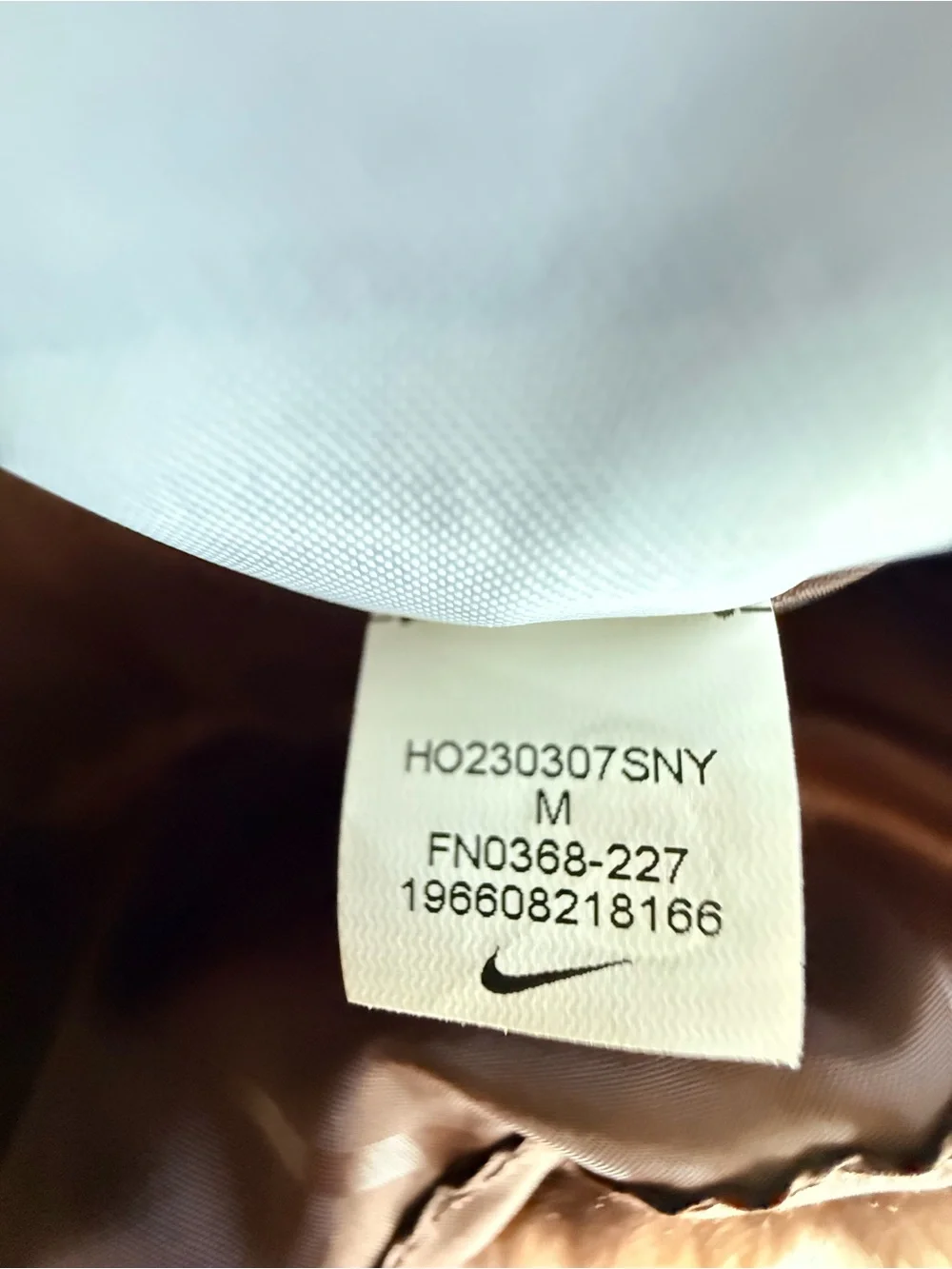 Nike Sportswear Essentials Faux Fur Teddy Jacket Brown Cream Oversized M